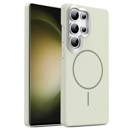 Gold Armor PC Thin Circle MagSafe Shockproof Phone Case, For Samsung Galaxy A05, For Samsung Galaxy A05s, For Samsung Galaxy A25 5G, For Samsung Galaxy S23 FE 5G, For Samsung Galaxy A24 4G, For Samsung Galaxy A34 5G, For Samsung Galaxy A54 5G          ...
