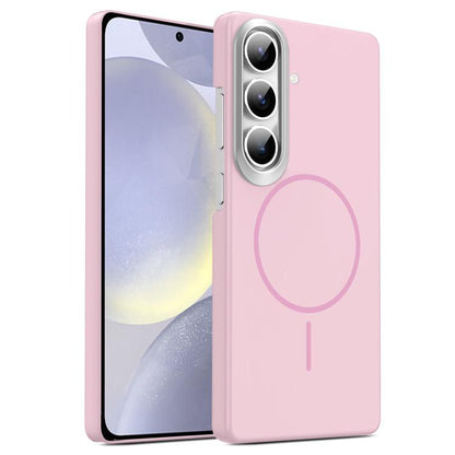 Gold Armor PC Thin Circle MagSafe Shockproof Phone Case, For Samsung Galaxy S25+ 5G, For Samsung Galaxy S25 Ultra 5G, For Samsung Galaxy A16 5G, For Samsung Galaxy A06 4G, For Samsung Galaxy S24 FE 5G, For Samsung Galaxy A55 5G, For Samsung Galaxy A35 ...