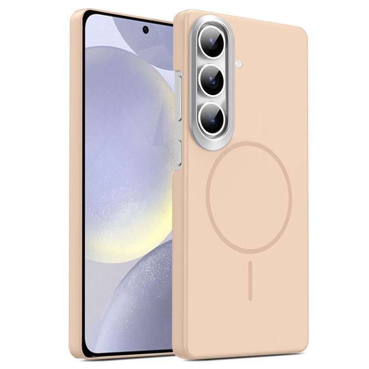 Gold Armor PC Thin Circle MagSafe Shockproof Phone Case, For Samsung Galaxy S25+ 5G, For Samsung Galaxy S25 Ultra 5G, For Samsung Galaxy A16 5G, For Samsung Galaxy A06 4G, For Samsung Galaxy S24 FE 5G, For Samsung Galaxy A55 5G, For Samsung Galaxy A35 ...
