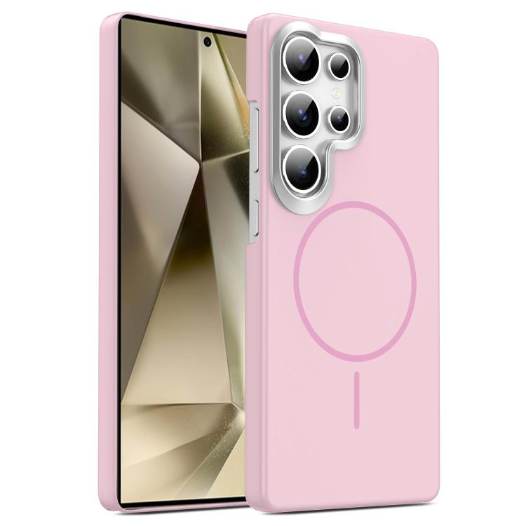 Gold Armor PC Thin Circle MagSafe Shockproof Phone Case, For Samsung Galaxy S25+ 5G, For Samsung Galaxy S25 Ultra 5G, For Samsung Galaxy A16 5G, For Samsung Galaxy A06 4G, For Samsung Galaxy S24 FE 5G, For Samsung Galaxy A55 5G, For Samsung Galaxy A35 ...