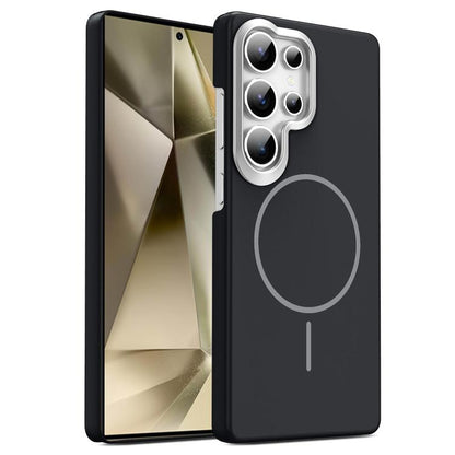 Gold Armor PC Thin Circle MagSafe Shockproof Phone Case, For Samsung Galaxy S25+ 5G, For Samsung Galaxy S25 Ultra 5G, For Samsung Galaxy A16 5G, For Samsung Galaxy A06 4G, For Samsung Galaxy S24 FE 5G, For Samsung Galaxy A55 5G, For Samsung Galaxy A35 ...