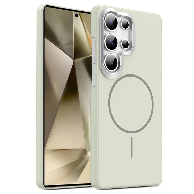 Gold Armor PC Thin Circle MagSafe Shockproof Phone Case, For Samsung Galaxy S25+ 5G, For Samsung Galaxy S25 Ultra 5G, For Samsung Galaxy A16 5G, For Samsung Galaxy A06 4G, For Samsung Galaxy S24 FE 5G, For Samsung Galaxy A55 5G, For Samsung Galaxy A35 ...