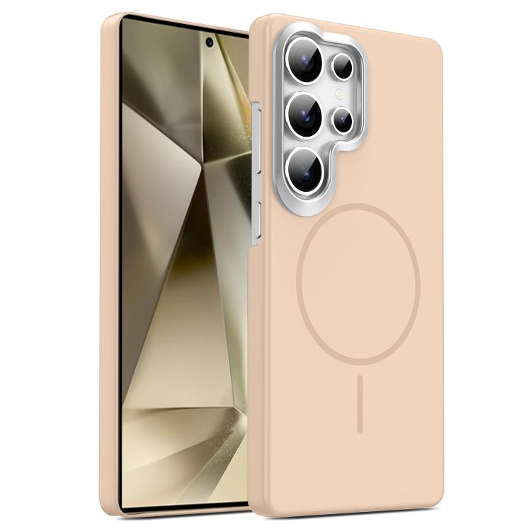 Gold Armor PC Thin Circle MagSafe Shockproof Phone Case, For Samsung Galaxy S25+ 5G, For Samsung Galaxy S25 Ultra 5G, For Samsung Galaxy A16 5G, For Samsung Galaxy A06 4G, For Samsung Galaxy S24 FE 5G, For Samsung Galaxy A55 5G, For Samsung Galaxy A35 ...