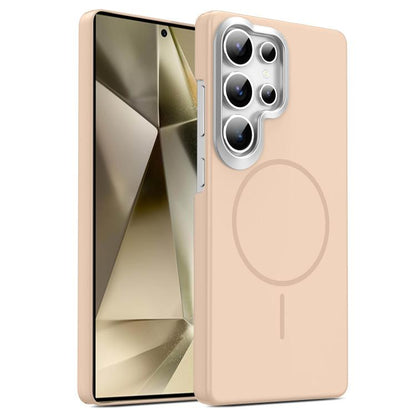Gold Armor PC Thin Circle MagSafe Shockproof Phone Case, For Samsung Galaxy S25+ 5G, For Samsung Galaxy S25 Ultra 5G, For Samsung Galaxy A16 5G, For Samsung Galaxy A06 4G, For Samsung Galaxy S24 FE 5G, For Samsung Galaxy A55 5G, For Samsung Galaxy A35 ...