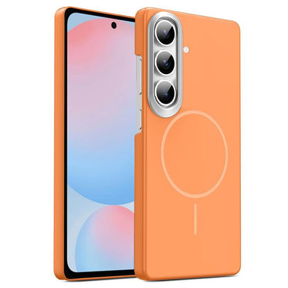Gold Armor PC Thin Circle MagSafe Shockproof Phone Case, For Samsung Galaxy S25+ 5G, For Samsung Galaxy S25 Ultra 5G, For Samsung Galaxy A16 5G, For Samsung Galaxy A06 4G, For Samsung Galaxy S24 FE 5G, For Samsung Galaxy A55 5G, For Samsung Galaxy A35 ...