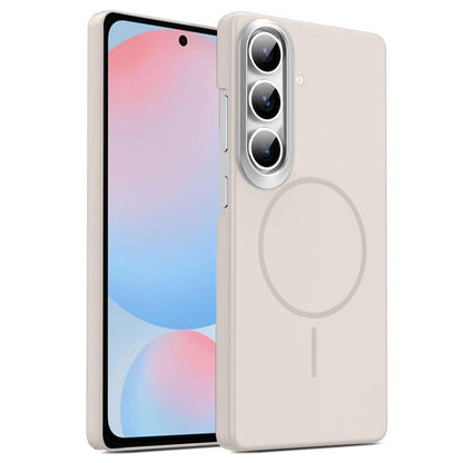 Gold Armor PC Thin Circle MagSafe Shockproof Phone Case, For Samsung Galaxy S25+ 5G, For Samsung Galaxy S25 Ultra 5G, For Samsung Galaxy A16 5G, For Samsung Galaxy A06 4G, For Samsung Galaxy S24 FE 5G, For Samsung Galaxy A55 5G, For Samsung Galaxy A35 ...