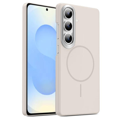 Gold Armor PC Thin Circle MagSafe Shockproof Phone Case, For Samsung Galaxy S25+ 5G, For Samsung Galaxy S25 Ultra 5G, For Samsung Galaxy A16 5G, For Samsung Galaxy A06 4G, For Samsung Galaxy S24 FE 5G, For Samsung Galaxy A55 5G, For Samsung Galaxy A35 ...