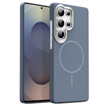 Gold Armor PC Thin Circle MagSafe Shockproof Phone Case, For Samsung Galaxy S25+ 5G, For Samsung Galaxy S25 Ultra 5G, For Samsung Galaxy A16 5G, For Samsung Galaxy A06 4G, For Samsung Galaxy S24 FE 5G, For Samsung Galaxy A55 5G, For Samsung Galaxy A35 ...