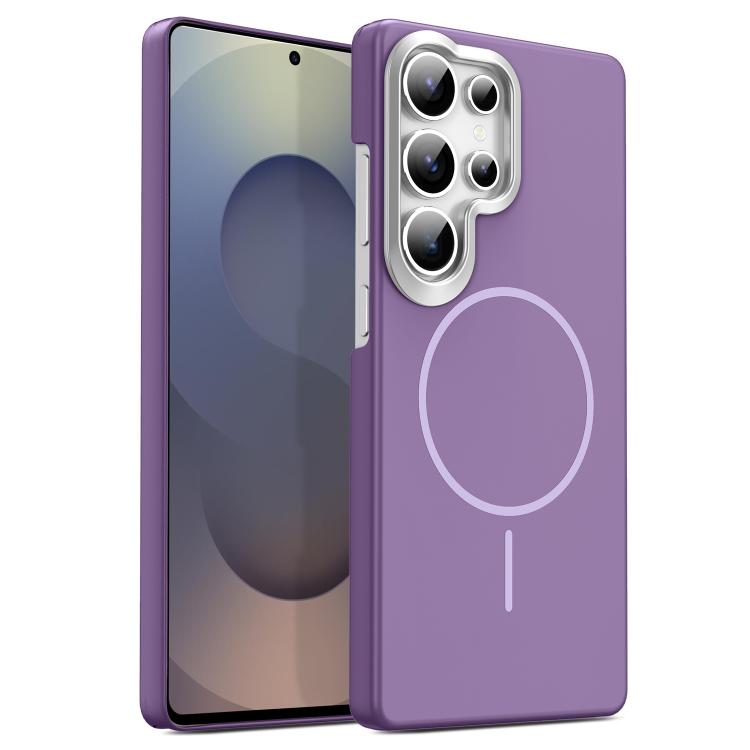 Gold Armor PC Thin Circle MagSafe Shockproof Phone Case, For Samsung Galaxy S25+ 5G, For Samsung Galaxy S25 Ultra 5G, For Samsung Galaxy A16 5G, For Samsung Galaxy A06 4G, For Samsung Galaxy S24 FE 5G, For Samsung Galaxy A55 5G, For Samsung Galaxy A35 ...
