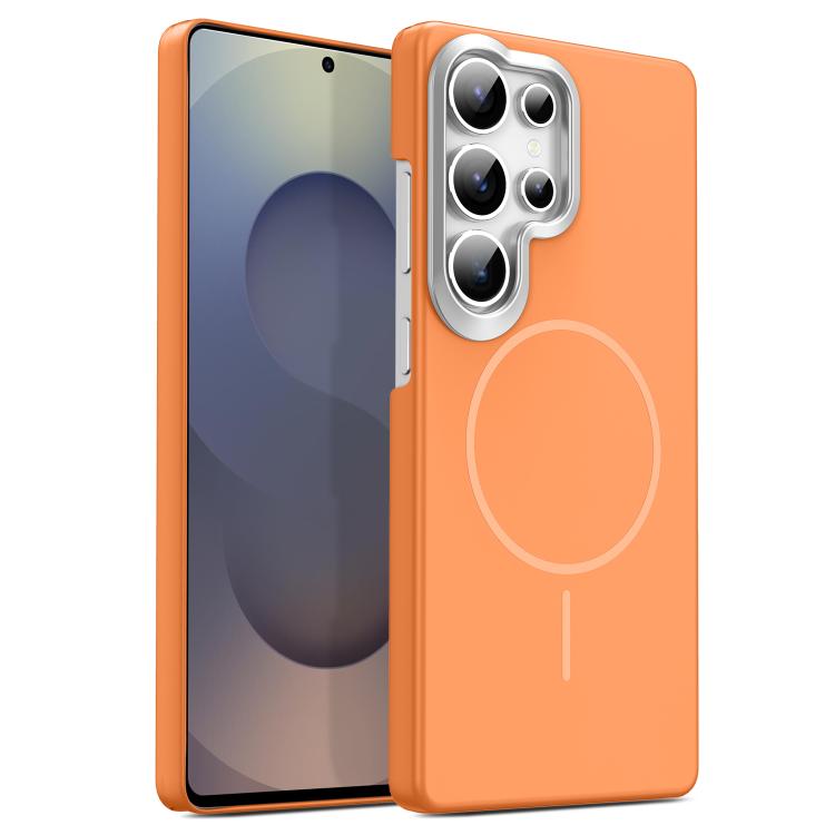 Gold Armor PC Thin Circle MagSafe Shockproof Phone Case, For Samsung Galaxy S25+ 5G, For Samsung Galaxy S25 Ultra 5G, For Samsung Galaxy A16 5G, For Samsung Galaxy A06 4G, For Samsung Galaxy S24 FE 5G, For Samsung Galaxy A55 5G, For Samsung Galaxy A35 ...