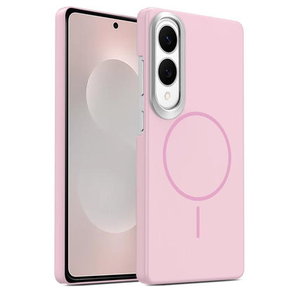 Gold Armor PC Thin Circle MagSafe Shockproof Phone Case, For Samsung Galaxy S26+ 5G, For Samsung Galaxy S26 Ultra 5G, For Samsung Galaxy S26 5G, For Samsung Galaxy A07 5G, For Samsung Galaxy A17 5G, For Samsung Galaxy S25 Edge 5G                       ...