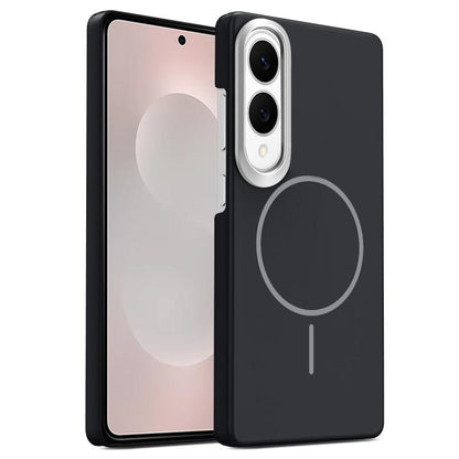 Gold Armor PC Thin Circle MagSafe Shockproof Phone Case, For Samsung Galaxy S26+ 5G, For Samsung Galaxy S26 Ultra 5G, For Samsung Galaxy S26 5G, For Samsung Galaxy A07 5G, For Samsung Galaxy A17 5G, For Samsung Galaxy S25 Edge 5G                       ...