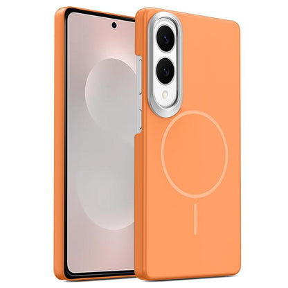 Gold Armor PC Thin Circle MagSafe Shockproof Phone Case, For Samsung Galaxy S26+ 5G, For Samsung Galaxy S26 Ultra 5G, For Samsung Galaxy S26 5G, For Samsung Galaxy A07 5G, For Samsung Galaxy A17 5G, For Samsung Galaxy S25 Edge 5G                       ...