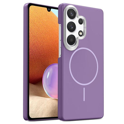 Gold Armor PC Thin Circle MagSafe Shockproof Phone Case, For Samsung Galaxy A33 5G, For Samsung Galaxy A13 4G, For Samsung Galaxy S22 Ultra 5G, For Samsung Galaxy A32 4G, For Samsung Galaxy A52 5G, For Samsung Galaxy A15 4G / 5G                        ...