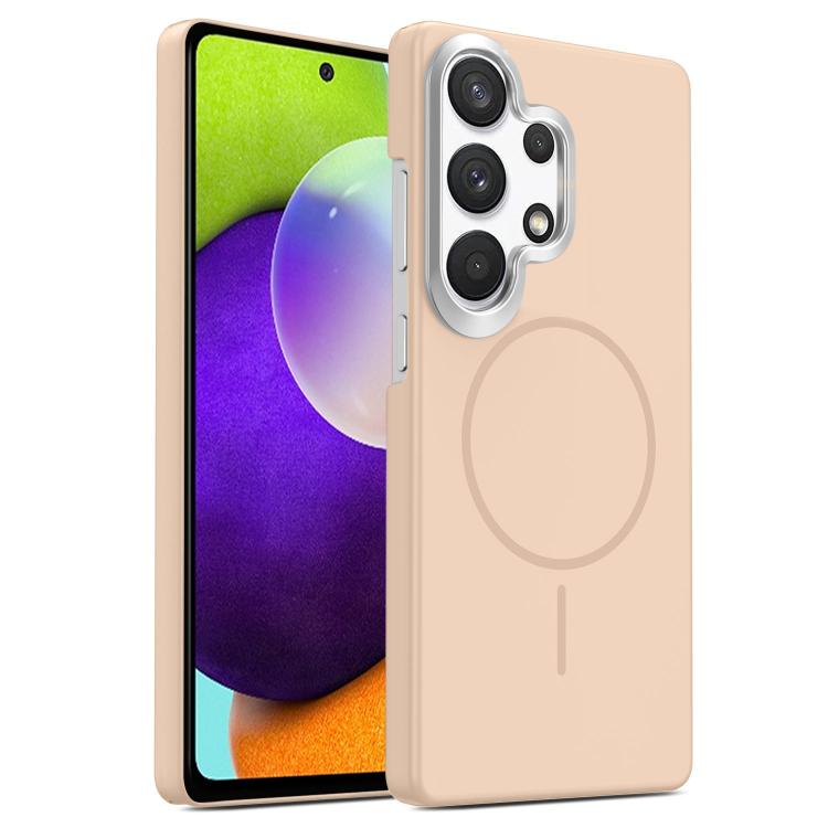 Gold Armor PC Thin Circle MagSafe Shockproof Phone Case, For Samsung Galaxy A33 5G, For Samsung Galaxy A13 4G, For Samsung Galaxy S22 Ultra 5G, For Samsung Galaxy A32 4G, For Samsung Galaxy A52 5G, For Samsung Galaxy A15 4G / 5G                        ...