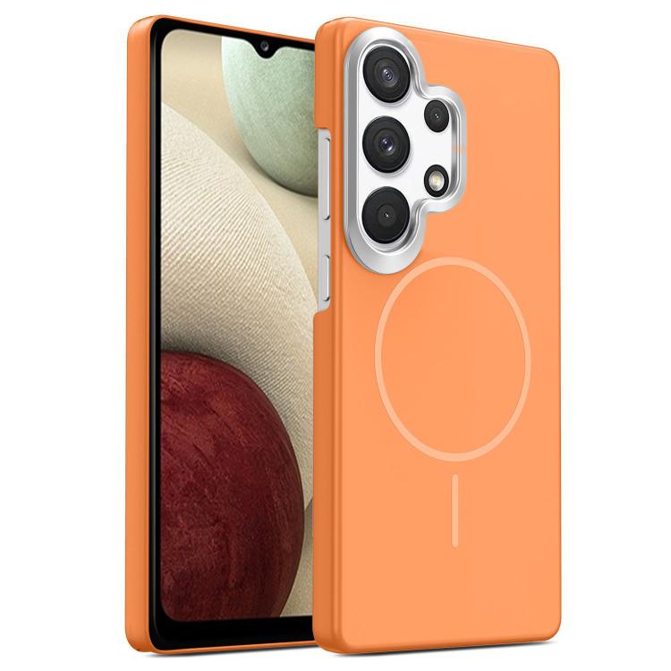Gold Armor PC Thin Circle MagSafe Shockproof Phone Case, For Samsung Galaxy A33 5G, For Samsung Galaxy A13 4G, For Samsung Galaxy S22 Ultra 5G, For Samsung Galaxy A32 4G, For Samsung Galaxy A52 5G, For Samsung Galaxy A15 4G / 5G                        ...