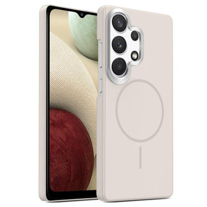 Gold Armor PC Thin Circle MagSafe Shockproof Phone Case, For Samsung Galaxy A33 5G, For Samsung Galaxy A13 4G, For Samsung Galaxy S22 Ultra 5G, For Samsung Galaxy A32 4G, For Samsung Galaxy A52 5G, For Samsung Galaxy A15 4G / 5G                        ...