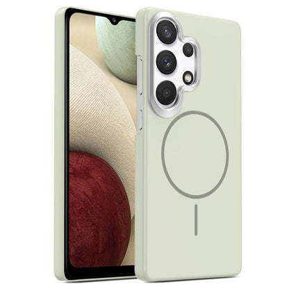 Gold Armor PC Thin Circle MagSafe Shockproof Phone Case, For Samsung Galaxy A33 5G, For Samsung Galaxy A13 4G, For Samsung Galaxy S22 Ultra 5G, For Samsung Galaxy A32 4G, For Samsung Galaxy A52 5G, For Samsung Galaxy A15 4G / 5G                        ...