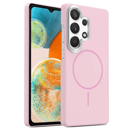 Gold Armor PC Thin Circle MagSafe Shockproof Phone Case, For Samsung Galaxy A33 5G, For Samsung Galaxy A13 4G, For Samsung Galaxy S22 Ultra 5G, For Samsung Galaxy A32 4G, For Samsung Galaxy A52 5G, For Samsung Galaxy A15 4G / 5G                        ...