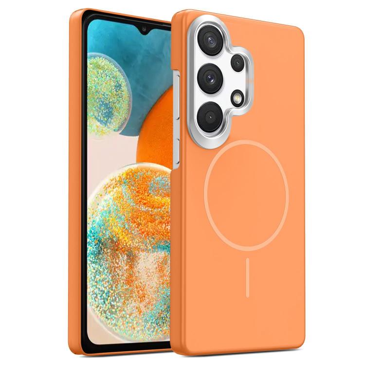 Gold Armor PC Thin Circle MagSafe Shockproof Phone Case, For Samsung Galaxy A33 5G, For Samsung Galaxy A13 4G, For Samsung Galaxy S22 Ultra 5G, For Samsung Galaxy A32 4G, For Samsung Galaxy A52 5G, For Samsung Galaxy A15 4G / 5G                        ...