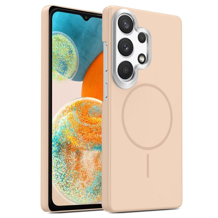 Gold Armor PC Thin Circle MagSafe Shockproof Phone Case, For Samsung Galaxy A33 5G, For Samsung Galaxy A13 4G, For Samsung Galaxy S22 Ultra 5G, For Samsung Galaxy A32 4G, For Samsung Galaxy A52 5G, For Samsung Galaxy A15 4G / 5G                        ...
