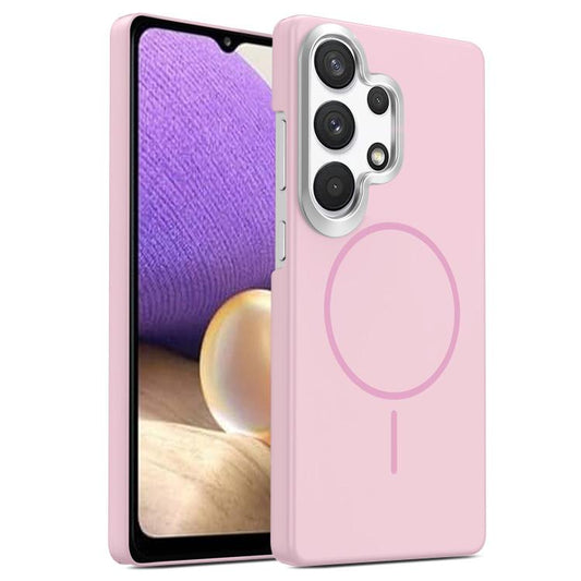 Gold Armor PC Thin Circle MagSafe Shockproof Phone Case, For Samsung Galaxy A33 5G, For Samsung Galaxy A13 4G, For Samsung Galaxy S22 Ultra 5G, For Samsung Galaxy A32 4G, For Samsung Galaxy A52 5G, For Samsung Galaxy A15 4G / 5G