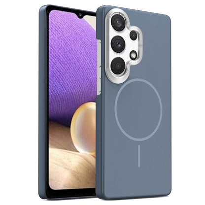 Gold Armor PC Thin Circle MagSafe Shockproof Phone Case, For Samsung Galaxy A33 5G, For Samsung Galaxy A13 4G, For Samsung Galaxy S22 Ultra 5G, For Samsung Galaxy A32 4G, For Samsung Galaxy A52 5G, For Samsung Galaxy A15 4G / 5G                        ...