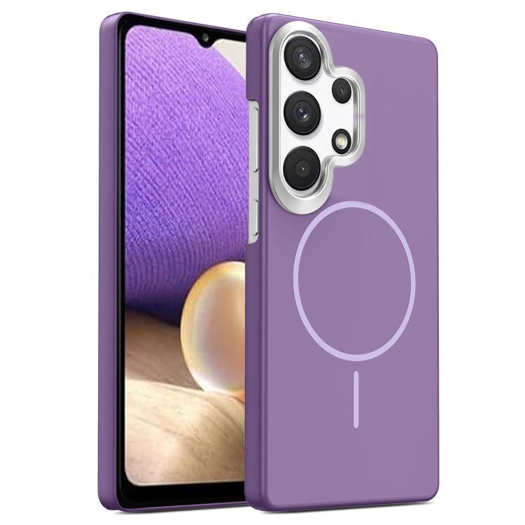 Gold Armor PC Thin Circle MagSafe Shockproof Phone Case, For Samsung Galaxy A33 5G, For Samsung Galaxy A13 4G, For Samsung Galaxy S22 Ultra 5G, For Samsung Galaxy A32 4G, For Samsung Galaxy A52 5G, For Samsung Galaxy A15 4G / 5G                        ...