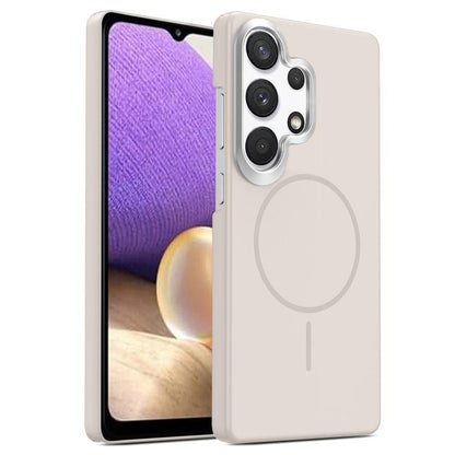 Gold Armor PC Thin Circle MagSafe Shockproof Phone Case, For Samsung Galaxy A33 5G, For Samsung Galaxy A13 4G, For Samsung Galaxy S22 Ultra 5G, For Samsung Galaxy A32 4G, For Samsung Galaxy A52 5G, For Samsung Galaxy A15 4G / 5G                        ...