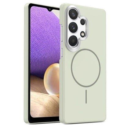 Gold Armor PC Thin Circle MagSafe Shockproof Phone Case, For Samsung Galaxy A33 5G, For Samsung Galaxy A13 4G, For Samsung Galaxy S22 Ultra 5G, For Samsung Galaxy A32 4G, For Samsung Galaxy A52 5G, For Samsung Galaxy A15 4G / 5G                        ...