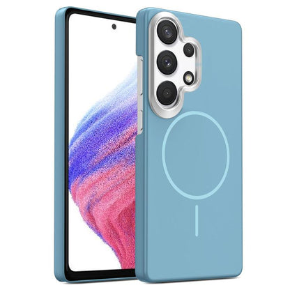 Gold Armor PC Thin Circle MagSafe Shockproof Phone Case, For Samsung Galaxy A05, For Samsung Galaxy A05s, For Samsung Galaxy A25 5G, For Samsung Galaxy S23 FE 5G, For Samsung Galaxy A24 4G, For Samsung Galaxy A34 5G, For Samsung Galaxy A54 5G          ...