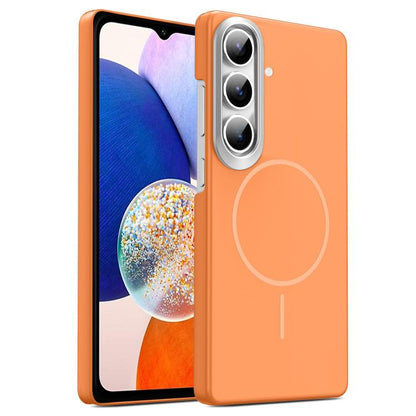 Gold Armor PC Thin Circle MagSafe Shockproof Phone Case, For Samsung Galaxy A33 5G, For Samsung Galaxy A13 4G, For Samsung Galaxy S22 Ultra 5G, For Samsung Galaxy A32 4G, For Samsung Galaxy A52 5G, For Samsung Galaxy A15 4G / 5G                        ...