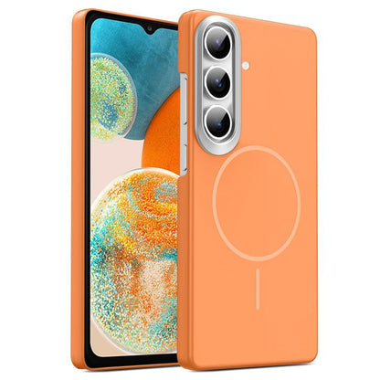 Gold Armor PC Thin Circle MagSafe Shockproof Phone Case, For Samsung Galaxy A05, For Samsung Galaxy A05s, For Samsung Galaxy A25 5G, For Samsung Galaxy S23 FE 5G, For Samsung Galaxy A24 4G, For Samsung Galaxy A34 5G, For Samsung Galaxy A54 5G          ...
