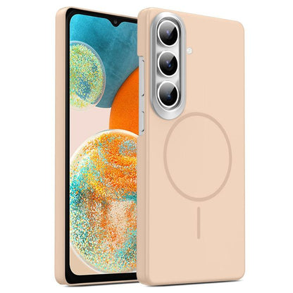 Gold Armor PC Thin Circle MagSafe Shockproof Phone Case, For Samsung Galaxy A05, For Samsung Galaxy A05s, For Samsung Galaxy A25 5G, For Samsung Galaxy S23 FE 5G, For Samsung Galaxy A24 4G, For Samsung Galaxy A34 5G, For Samsung Galaxy A54 5G          ...