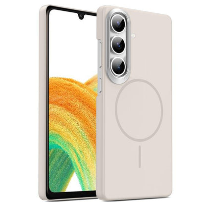 Gold Armor PC Thin Circle MagSafe Shockproof Phone Case, For Samsung Galaxy A05, For Samsung Galaxy A05s, For Samsung Galaxy A25 5G, For Samsung Galaxy S23 FE 5G, For Samsung Galaxy A24 4G, For Samsung Galaxy A34 5G, For Samsung Galaxy A54 5G          ...