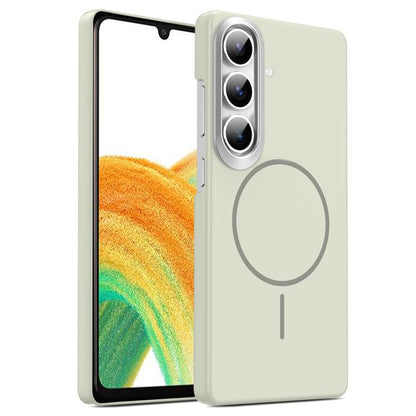 Gold Armor PC Thin Circle MagSafe Shockproof Phone Case, For Samsung Galaxy A05, For Samsung Galaxy A05s, For Samsung Galaxy A25 5G, For Samsung Galaxy S23 FE 5G, For Samsung Galaxy A24 4G, For Samsung Galaxy A34 5G, For Samsung Galaxy A54 5G          ...