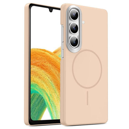 Gold Armor PC Thin Circle MagSafe Shockproof Phone Case, For Samsung Galaxy A05, For Samsung Galaxy A05s, For Samsung Galaxy A25 5G, For Samsung Galaxy S23 FE 5G, For Samsung Galaxy A24 4G, For Samsung Galaxy A34 5G, For Samsung Galaxy A54 5G          ...