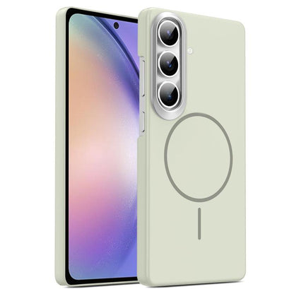 Gold Armor PC Thin Circle MagSafe Shockproof Phone Case, For Samsung Galaxy A05, For Samsung Galaxy A05s, For Samsung Galaxy A25 5G, For Samsung Galaxy S23 FE 5G, For Samsung Galaxy A24 4G, For Samsung Galaxy A34 5G, For Samsung Galaxy A54 5G          ...