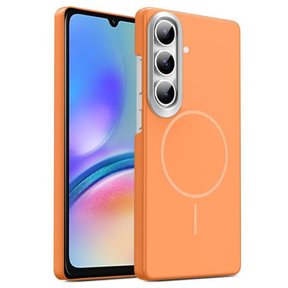 Gold Armor PC Thin Circle MagSafe Shockproof Phone Case, For Samsung Galaxy A05, For Samsung Galaxy A05s, For Samsung Galaxy A25 5G, For Samsung Galaxy S23 FE 5G, For Samsung Galaxy A24 4G, For Samsung Galaxy A34 5G, For Samsung Galaxy A54 5G          ...