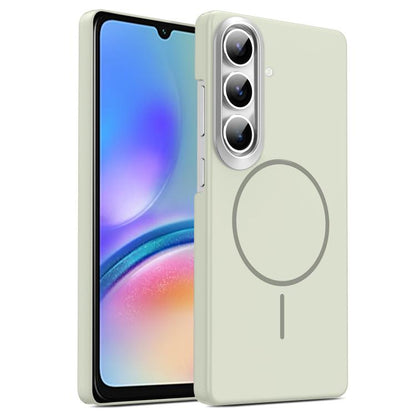 Gold Armor PC Thin Circle MagSafe Shockproof Phone Case, For Samsung Galaxy A05, For Samsung Galaxy A05s, For Samsung Galaxy A25 5G, For Samsung Galaxy S23 FE 5G, For Samsung Galaxy A24 4G, For Samsung Galaxy A34 5G, For Samsung Galaxy A54 5G          ...