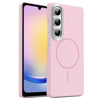 Gold Armor PC Thin Circle MagSafe Shockproof Phone Case, For Samsung Galaxy A05, For Samsung Galaxy A05s, For Samsung Galaxy A25 5G, For Samsung Galaxy S23 FE 5G, For Samsung Galaxy A24 4G, For Samsung Galaxy A34 5G, For Samsung Galaxy A54 5G          ...