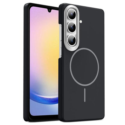 Gold Armor PC Thin Circle MagSafe Shockproof Phone Case, For Samsung Galaxy A05, For Samsung Galaxy A05s, For Samsung Galaxy A25 5G, For Samsung Galaxy S23 FE 5G, For Samsung Galaxy A24 4G, For Samsung Galaxy A34 5G, For Samsung Galaxy A54 5G          ...