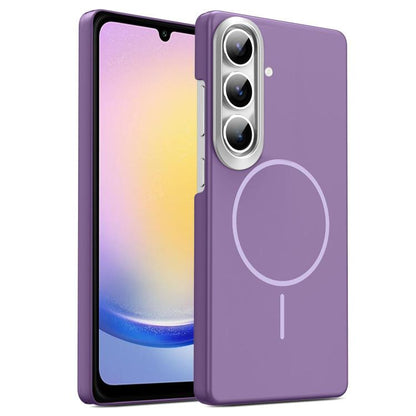 Gold Armor PC Thin Circle MagSafe Shockproof Phone Case, For Samsung Galaxy A05, For Samsung Galaxy A05s, For Samsung Galaxy A25 5G, For Samsung Galaxy S23 FE 5G, For Samsung Galaxy A24 4G, For Samsung Galaxy A34 5G, For Samsung Galaxy A54 5G          ...