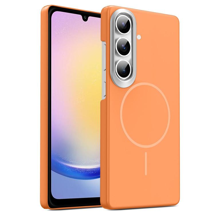 Gold Armor PC Thin Circle MagSafe Shockproof Phone Case, For Samsung Galaxy A05, For Samsung Galaxy A05s, For Samsung Galaxy A25 5G, For Samsung Galaxy S23 FE 5G, For Samsung Galaxy A24 4G, For Samsung Galaxy A34 5G, For Samsung Galaxy A54 5G          ...