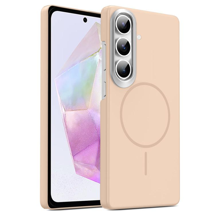 Gold Armor PC Thin Circle MagSafe Shockproof Phone Case, For Samsung Galaxy S25+ 5G, For Samsung Galaxy S25 Ultra 5G, For Samsung Galaxy A16 5G, For Samsung Galaxy A06 4G, For Samsung Galaxy S24 FE 5G, For Samsung Galaxy A55 5G, For Samsung Galaxy A35 ...