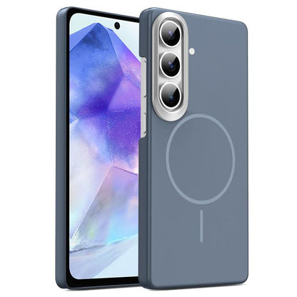 Gold Armor PC Thin Circle MagSafe Shockproof Phone Case, For Samsung Galaxy S25+ 5G, For Samsung Galaxy S25 Ultra 5G, For Samsung Galaxy A16 5G, For Samsung Galaxy A06 4G, For Samsung Galaxy S24 FE 5G, For Samsung Galaxy A55 5G, For Samsung Galaxy A35 ...