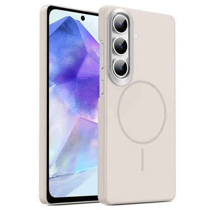 Gold Armor PC Thin Circle MagSafe Shockproof Phone Case, For Samsung Galaxy S25+ 5G, For Samsung Galaxy S25 Ultra 5G, For Samsung Galaxy A16 5G, For Samsung Galaxy A06 4G, For Samsung Galaxy S24 FE 5G, For Samsung Galaxy A55 5G, For Samsung Galaxy A35 ...