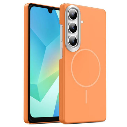 Gold Armor PC Thin Circle MagSafe Shockproof Phone Case, For Samsung Galaxy S25+ 5G, For Samsung Galaxy S25 Ultra 5G, For Samsung Galaxy A16 5G, For Samsung Galaxy A06 4G, For Samsung Galaxy S24 FE 5G, For Samsung Galaxy A55 5G, For Samsung Galaxy A35 ...