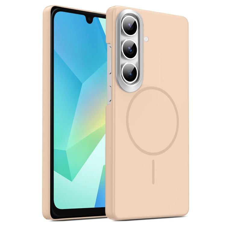 Gold Armor PC Thin Circle MagSafe Shockproof Phone Case, For Samsung Galaxy S25+ 5G, For Samsung Galaxy S25 Ultra 5G, For Samsung Galaxy A16 5G, For Samsung Galaxy A06 4G, For Samsung Galaxy S24 FE 5G, For Samsung Galaxy A55 5G, For Samsung Galaxy A35 ...