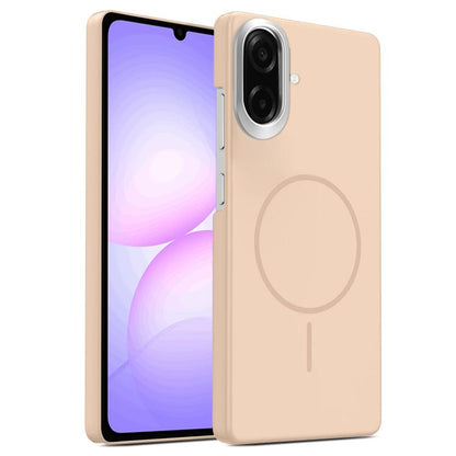 Gold Armor PC Thin Circle MagSafe Shockproof Phone Case, For Samsung Galaxy S26+ 5G, For Samsung Galaxy S26 Ultra 5G, For Samsung Galaxy S26 5G, For Samsung Galaxy A07 5G, For Samsung Galaxy A17 5G, For Samsung Galaxy S25 Edge 5G                       ...